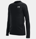 Under Armour Boys' ColdGear® Long Sleeve - Black / White - 001