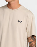 RVCA Mens Sport Vent Short Sleeve Tee - Light Khaki