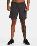 RVCA Mens Yogger Stretch Elastic Waist Shorts 17"