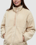 Tentree Womens Kincaid Full Snap - Warm Oak / Birchwood