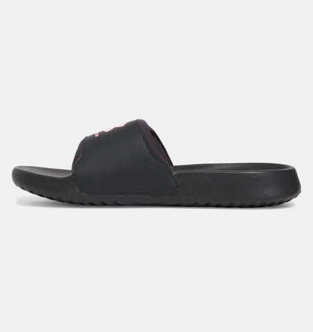 Under Armour Women's UA Ignite Select Slides - Anthracite / Pink Vortex - 016