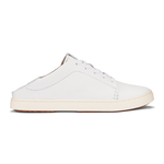 OluKai Womens Pehuea Lī ‘Ili Everyday Leather Shoes - White