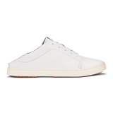 OluKai Womens Pehuea Lī ‘Ili Everyday Leather Shoes - White