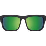 Spy Discord Sunglasses - Matte Black - HD Plus Bronze Polar with Green Spectra Mirror