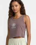 RVCA Womens Flow Tank - Coffee Bean