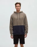 Tentree Mens Relaxed Howson Hoodie - Clay / Midnight Blue