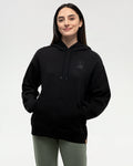 Tentree Womens Clifftop Relaxed Fit Graphic Hoodie - Meteorite Black Agave Green
