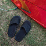 OluKai Mens Nalu Versatile Slide - Black