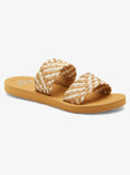 Roxy Womens Porto Slide Sandals - Natural