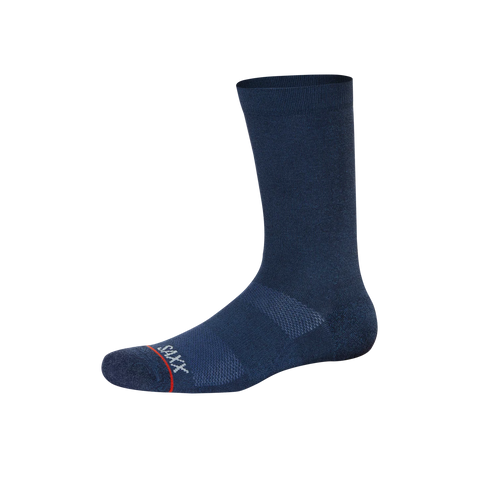 Saxx Mens Whole Package Crew Socks - Navy Heather