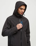 Tentree Mens Nimbus Rain Jacket - Meteorite Black