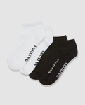 Tentree Ankle Socks (2-Pack) - Meteorite Black / White