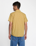 RVCA Mens Exotica Seersucker SS Shirt - Ochre