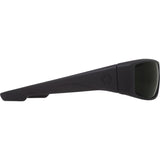 Spy Logan Sunglasses - Soft Matte Black - Happy Gray Green