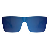 Spy Cyrus Switch Sunglasses - Translucent Gunmetal - Happy Blue Mirror/Gray