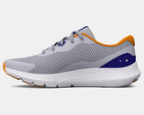 Under Armour Boys' GS UA Surge 3 Running Shoes - Mod Gray / Bauhaus Blue - 102