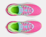Under Armour Girls' GS UA Rogue 6 Running Shoes - Pink Rave / Fresco Blue / Hyper Green - 694