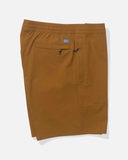 Salty Crew Mens Crew Boatshorts Elastic Waist Boardshort - Bronze Brown