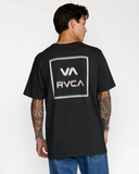 RVCA Mens Glitch Short Sleeve Tee - Pirate Black