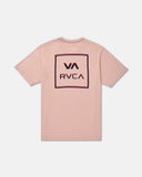 RVCA Mens Glitch Short Sleeve Tee - Pale Mauve
