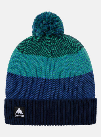 Burton Kids Fleece-Lined Pom Beanie - Galaxy Green