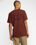 RVCA Mens Genuine Rvca SS Tee - Red Earth
