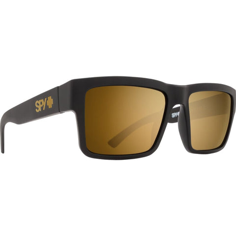 Spy Montana Sunglasses - Soft Matte Black - HD Plus Bronze with Gold Spectra