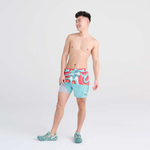 Saxx Mens Oh Buoy Stretch Volley 5" Swim Short - Giant Wave - Sea Foam
