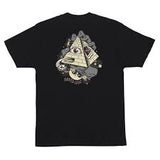 Santa Cruz Mens Knibbs Invasion Hand T-Shirt - Black