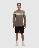Tentree Mens Hudson Cotton Woven Sweater - Clay Sand Stone