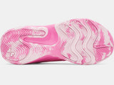 Under Armour Youth UA GS Lockdown 8 Basketball Shoes - Prime Pink / Metallic Silver - 637