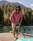 Tentree Mens Getaway Relaxed Hoodie - Rosewood Graphite