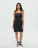 Tentree Women's Overlook Dress - Meteorite Black Bloom Floral