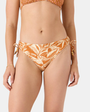 Roxy Women's Ray Of Sunshine Lace Hipster Full Bikini Bottom - Rust Multi