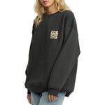 RVCA Womens Baggie BF Crew - Pirate Black