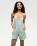 Tentree Women's Hemp Laurel Romper - Oasis Peony