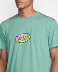 RVCA Mens Balance Skratch SS Tee - Bottle Green