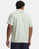 Under Armour Men's UA Matchplay Printed Polo - White / Green Citrine / Academy - 102