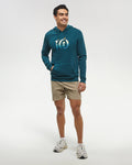 Tentree Mens Cloudy Forest Ten Hoodie - Jasper Oasis