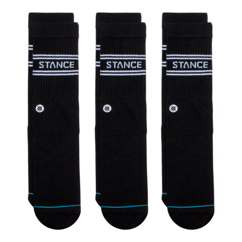 Stance Basic Crew Socks 3 Pack - Black