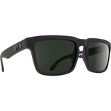 Spy Helm Sunglasses - Black Soft Matte - Happy Grey Green Polar