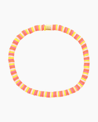 Pura Vida Seascape Vinyl Disc Stretch Anklet ~ Strawberry Mochi