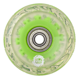 Slime Balls Wheels 60mm Light Ups w/GREEN LED and bearings OG Slime 78a