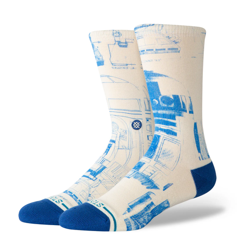 Stance X Star Wars R2 D2 Crew Socks - Canvas