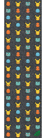 Mob Grip Tape 9in x 33in Pokémon Pikachu Partners Faces Sheet