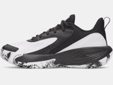 Under Armour Youth UA GS Lockdown 8 Basketball Shoes - Black / White - 001