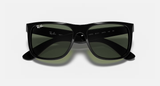 Ray-Ban Justin Sunglasses - Black W/ Dark Green