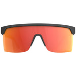 Spy Super Flynn Sunglasses - Translucent Matte Black - HD Plus Green with Orange Spectra Mirror + ANSI