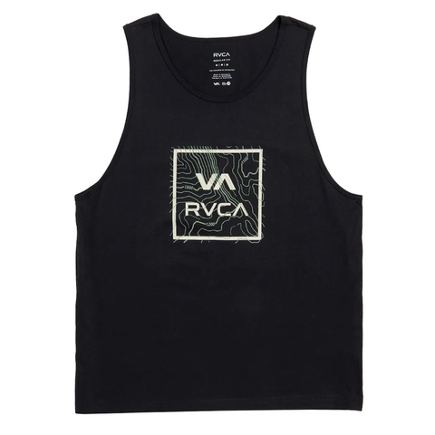 RVCA Mens Topo Two Tank - Black