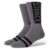 Stance OG Crew Socks 3 Pack - Black/White